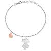 Bluespirit Bracciale da donna, Collezione CAT & DOG, in argento 925 rodiato - P.259405000200