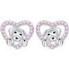 Arrebol Orecchini Cucciolo Donna Argento Sterling 925 Creativo Orecchini Anallergici | Simbolo di Amore e Protezione | Originali Gioielli per Donna