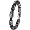 JewelryWe Bracciale Runico Vichingo da Uomo: Bracciale Punk Vintage con Bussola Norvegese Idee Regalo per Lui