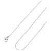 FOCALOOK Collana Donna Catena Sottile 2mm in Acciaio Inossidabile Catena di Ricambio per Pendente Argento Lunghezza 55cm Confezione Regalo