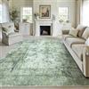 HUGEAR Tappeto Salotto Moderno Verde Scuro Tappeti 180x270cm Lavabile in Lavatrice Antiscivolo Astratto Naturale Grande Carpet Cameretta Scendiletto Camera da Letto Ufficio Pelo Corto