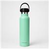 Theramic - Borraccia termica da 600 ml in acciaio inox con doppia parete e rivestimento interno in ceramica (600 verde)
