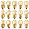 LIGHBIB G40 E27 Lampadine Notturne A LED A Basso Consumo Da 1 W Pari A 10 Watt Lampadina A Incandescenza Lampadina Dimmerabile Decorativa A Forma Di Diamante In Vetro Ambrato,E27 220V,1w 15pz