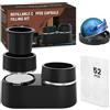 NOVONEER Kit di cialde doppie riutilizzabili compatibili con cialde Nespresso Vertuo, accessori ricaricabili per caffè espresso con 52 guarnizioni in lamina di coperchi, compatibili con macchine da