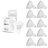LIGHTWORLD24 Welt der Lichter LIGHTWORLD24 Lampade LED MR16 GU5.3 7W, 3000K Bianco Caldo, Sostituisce Alogene 50-60W, 550LM, 12V AC/DC, Angolo 110°, Non Dimmerabile - Confezione da 10