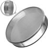 EfforPrac Setaccio per farina in acciaio inox, 40 cm, da cucina, a maglia fine, rotondo, grande capacità, facile da pulire, per cuocere torte, pasta e zucchero, filtraggio