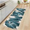 Masters House Biancheria per la Casa Master House Biancheria Tappeto Cucina Antiscivolo Made in Italy Passatoia Antimacchia, Soggiorno Lavabile in Lavatrice - Tropiale Piuma - 52x100 cm (52x100cm,) (ottanio, 52x180cm)