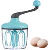Générique Sbattitore a mano manovella con ciotola in acciaio inox, 1500 ml, frusta panna, bianchi di neve, pasticceria, schiuma di latte, cucina
