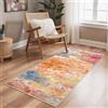 BEIMO Tappeto Salotto Pelo Corto, Moderno Tappeto Camera Da Letto, Tappeti Antiscivolo Lavabile, Tappeti Astratto per Corridoio, Soggiorno, Sala, Cameretta, Arcobaleno, 80x150cm