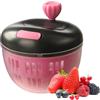 Generisch Centrifuga per insalata, mini asciugatrici, 800 ml, con scolapasta e scolapiatti, in silicone, robusta e compatta, ideale per casa, picnic, preparazione