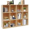 Susoso - Libreria a 3 livelli, per soggiorno, studio, camera da letto, ufficio (30 x 90 x 120 cm)