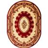 Carpeto Rugs Tappeto Ovale 160 x 220 cm rosso Orientale Classico Ornamenti Iskander Collezione