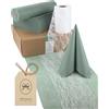 100%MOSEL 100% Mosel Kit decorazione per la tavola - Verde Eucalipto & Bianco