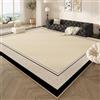 SRTJURFG Tappeto Moderno 200x300 cm Grandi Antiscivolo Lavabile Tappeti Pelo Corto per Sala da Pranzo Salotto Camera da Letto Linee semplici e moderne, bianco e nero