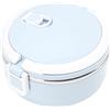 Cyrank Contenitore Per Alimenti Coibentato, Lunch Box Termico Portatile Per Cibi Caldi Lunch Box Rotondo in Acciaio Inossidabile Contenitori Per Il Pranzo Per Adulti Bento Box(Blu)