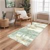 BEIMO Tappeto Salotto Pelo Corto, Moderno Tappeto Camera Da Letto, Tappeti Antiscivolo Lavabile, Tappeti Astratto per Corridoio, Soggiorno, Sala, Cameretta, Verde Salvia, 60x120cm