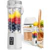 Generico Frullatore Portatile Personale,Frullatore da Viaggio 600ml per Succhi - da Viaggio Ricaricabile Senza Filo con Beccuccio Pratico e Chiusura Antigoccia per Frutta e Alimenti