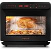 OUNIN 24L Forno Multifunzione, 11 in 1 Forno Pizza e Forno a Vapore, Cottura su Due Ripiani, Ventilazione 360°, 1600W, per Pizza, Lasagne, Arrosti, Pane, Frittura di Mare e Verdure al Vapore