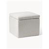 Westwing Collection Pouf contenitore in tessuto bouclé Winou