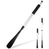 Wenxiaw Calzascarpe Lungo Metallo - Calzascarpe Retrattile da 55-80 Cm, Con Manico Lungo, in Alluminio, Calzante per Scarpe Lungo per Anziani Uomini Donne Bambini
