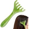 Ancsttu Pettine per massaggio dei capelli, massaggiatore per testa in resina, portatile, antistress, pettine manuale per massaggi per doccia, spa, donne e uomini, lavaggio dei capelli e toelettatura