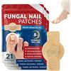 XIJEQOW 63 Cerotti per Micosi Unghie Piedi, Riparatore per Unghie Danneggiate e Ingiallite, Fungal Nail Patches per Onicomicosi, Riduce Decolorazione e Ispessimento, 3 Confezioni