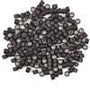 YTBYT 200 perline per capelli foderate in silicone, a sinistra, 4,0 mm, per extension (marrone scuro)