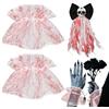 Erconsso Fermacapelli a Teschio | Fermagli per Capelli Teschio Stile Gotico | 3 Pezzi con Braccialetto, per Costumi Feste a Tema e Rappresentazioni