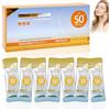 Zoonvii 50 pezzi Solari da Viaggio,Crema Solare SPF50 +,Crema Solare Travel Size,Mini da Viaggio,Resistente all'Acqua,Anti-età,per Tutti i Tipi di Pelle,50 Bustine x 1ml