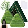 Monetais 2 barre di shampoo naturale triangolari, barre di shampoo Usman Grass, calmanti e rinforzanti per donne e uomini