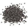 YTBYT 200 pezzi 4.5 mm Micro Anelli Foderati in Silicone Perline da per strumento di estensioni dei capelli (marrone scuro)