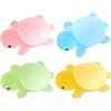 Ancsttu Little Turtle Sapone all'olio fatto a mano, 4 saponette delicate e idratanti a di per bambini e bambine
