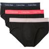 Calvin Klein Uomo Slip Hipster Confezione da 3 Intimo, Multicolore (Black/White/Grey Heather), L