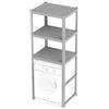 nextradeitalia 1 PZ SCAFFALE COPRILAVATRICE SABBIA 3 PIANI CM 60X75X184 NextradeItalia Mod.FERX.JJCGHM