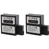 mtb more energy 2x Batteria per Nilox F-60 Evo, Evo 4K / AEE Magicam S51, S70, S71 (WiFi), S80, S90 / Veho MUVI K2 [3.7V - 1450mAh - Infochip]