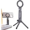 Generic Supporto magnetico: 25 x 6 cm, clip magica regolabile a 360°, supporto per telefono pieghevole | Clip per cellulare rotante portatile Palestra domestica Allenamento in viaggio Stabilità Comodo