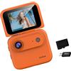 Piceioep Prestazioni Fotocamera portatile 4K UHD 143° con grandangolare e batteria a lunga durata per mountain bike e trail running Fotocamera Vlog impermeabile