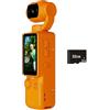 Piceioep Action camera compatta e tascabile con display da 1, 9 pollici, memoria da 32 e batteria da 2000 mAh, ideale per ciclismo e registrazione
