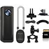 DBJIBF Action Camera 4K con scheda di memoria da 64 GB, videocamera indossabile indossata dal corpo con registrazione audio e video, registrazione POV portatile, registrazione POV a mani libere, cam