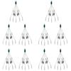Vjsujehgy 10X Umbrella Rigs per Stripers Fishing, Kit per Esche da Pesca nel Acqua Swimbait Rig, Blu