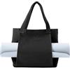 Jinfanshurich Borsa da yoga da donna, grande, impermeabile, con scomparto umido, chiusura in e accesso rapido per tappetino da yoga, borsa sportiva per fitness e studio