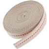 INOOMP Stoppino Piatto in Cotone per Lanterna a Cherosene Beige, Resistente ad Alte Temperature, Uso Efficiente, per Cucina e attività All'aperto, Confezione da 1 Rotolo