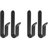 Vjsujehgy Rastrelliere da Parete Orizzontali per Snowboard da 4 Pezzi, Clip per Montaggio A Parete, Appendiabiti, Espositore per Riporre Gli Sci