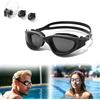 Kiuiom Occhialini da Nuoto per Uomo Donna,Occhialini Piscina Anti-Appannamento Anti-perdite,Occhialini Piscina con Ampie Lenti con Clip per Naso da Nuoto E Tappi per Orecchie per Sport in Acqua