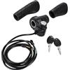 FytStycale E Bike Full Twist Throttle Manopole Acceleratore Plug And Play Acceleratore Sostituibile Design Sicuro Anti-ergonomia ADA