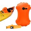 Generico Boa per Nuoto in Acque Libere - Galleggiante di Sicurezza ad Alta Visibilità da 40 cm, Boa Gonfiabile Portatile per Borsa da Traino per Nuotatori Kayak Snorkeling Allenamento Corse Mare Lago Fiume