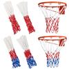 YiiHHooN 4 Pezzi di Rete da Basket, 2 Colori Rete per Canestro da Basket con 12 Asole, Reti da Basket in Poliestere da 52 cm per Canestri Standard da Interno ed Esterno
