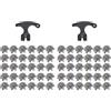 Vjsujehgy Il Set di Punte da Golf Include 60 Tacchetti da Golf di Ricambio, Chiave per Tacchette da Golf, Vite Filettata in Metallo, Punta da Golf da 6 mm di Diametro