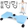 JTXCDFHMJ Pedana girevole con fasce di resistenza, piastra girevole a 180° per addominali da lato a lato, antiscivolo, per massaggi, equilibrio, silenzioso, compatto, attrezzo fitness per allenamento completo
