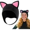 Generisch Cuffia subacquea con orecchie di gatto, in neoprene, accessorio per protezione termica per snorkeling, surf e vela, sicura sott'acqua, kayak, attrezzatura per sport acquatici, da donna